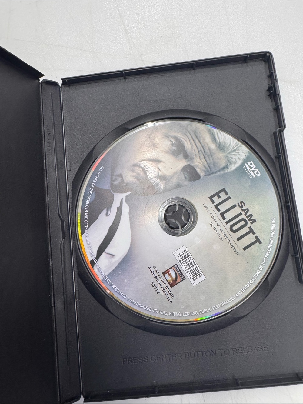 Sam Elliott DVD Disc Tested, Working - Picture 3 of 3